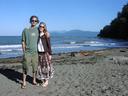 Us on beach on the University of British Columbia campus.